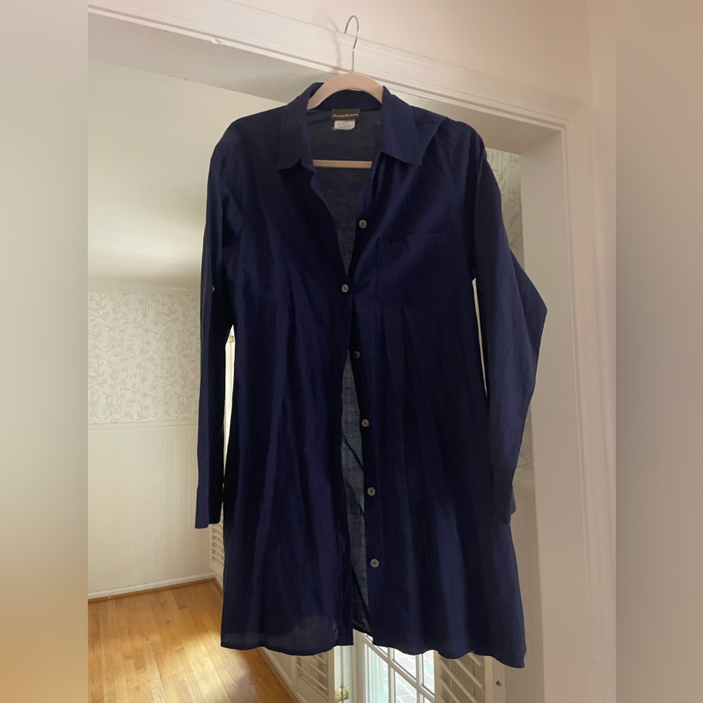 Tommy Bahama Blue button up dress
